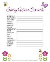 You can add the words manually or use one of our word list of scramble words lists. Spring Word Scramble For Kids Free Printable Spring Words Elderly Activities Senior Activities