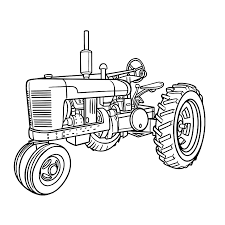 Tractor ford 3600 coloring page iron metal dibujos carritos. Leuk Voor Kids Tractor