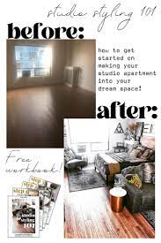 Studio Styling 101 Small Apartment Inspiration Small Studio Apartments Small Apartment Hacks