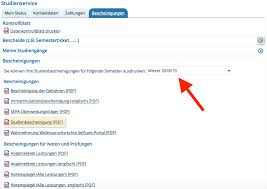 Abruf Ausdruck Der Studienbescheinigung Uber Hisinone Lsf