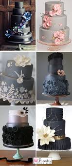 Black And Grey Wedding Cakes Dramatic Yet Oh So Elegant Gray Wedding Cake Wedding Cakes Maroon Black Wedding Cakes