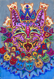 O prolífico e artista inglês, louis wain, que ganhou destaque no final do século xix. The Colorful Dancing Psychedelic Cats Of Louis Wain Artsy