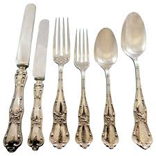 Sterling silver flatware remains valuable for years to come because the material is. Gothic By Shiebler Sterling Silver Flatware Set For 12 Service 72 Pcs Dinner For Sale At 1stdibs