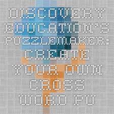 They feature fun puzzles of all types that'll keep you entertained. Discovery Education S Puzzlemaker Create Your Own Cross Word Puzzles Word Puzzles Crossword Puzzles Logic Puzzles