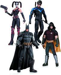 Who came to get the penguin's titan container. Amazon Com Arkham City Harley Quinn Batman Nightwing Robin Action Figure 4 Pack Toys Games