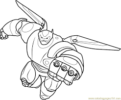 He picks up human emotions and tendencies, including hiro's love for soccer. Baymax Inflight Coloring Page For Kids Free Big Hero 6 Printable Coloring Pages Online For Kids Coloringpages101 Com Coloring Pages For Kids