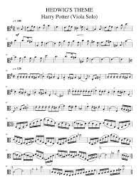 Hedwig S Theme Viola Sheet Music Sheet Music Violin Sheet Music