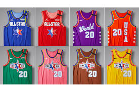 #nbaallstar 2021 to take place sunday march 7th on tnt! Nba All Star 2020 The 8 Different Jerseys Colors You Ll See In Chicago Sbnation Com