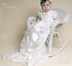 Wholesale Free Shipping Lovely Jewel Neck Short Sleeve Cotton Christening Gown Baby Baptism Dresses 87 36 94 Dresses Lace Christening Gowns Christening Dress