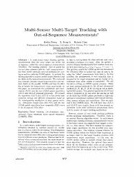 Multi-sensor multi-target tracking with out-of-sequence measurements