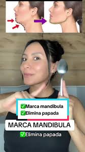 Ejercicios Asiáticos Para Marcar la Mandíbula con Cuchara