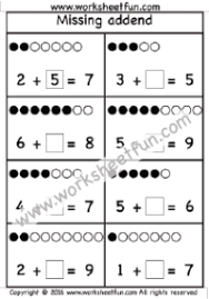 Player 2 solves the missing addend or part of the story and tells they answer. Addition Missing Addend Free Printable Worksheets Worksheetfun