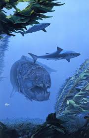 Dunkleosteus April Lawton Prehistoriccreatures Dunkleosteus April Lawton Dinozorlar Tarih Oncesi Hayvanlar