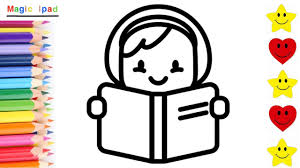 Dibujos a lapiz de animales. Como Dibujar Una Nina Leyendo Dibujos Para Ninos How To Draw A Girl Reading Drawings For Kids Youtube