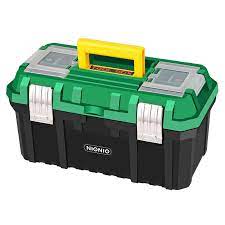 NIONIO 14.5-InchToolbox with Removable Tray with Stainless Steel Dual Lock  | eBay