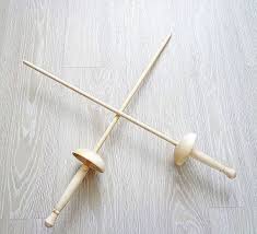 Our wooden fencing sword is perfect for hours of fun vanquishing bad guys, slaying dragons, or besting the three musketeers single handedly (buy two and mom can help). Fencing Gift Wooden Sword Epee Rapier Toy Wooden Sword Wooden Gifts