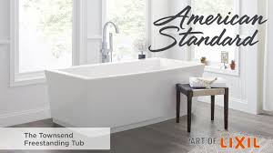 The townsend double towel bar from american standard has double the function, and double the beauty. Townsend Free Standing Tub American Standard