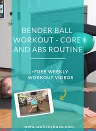 bender ball workout core and abs