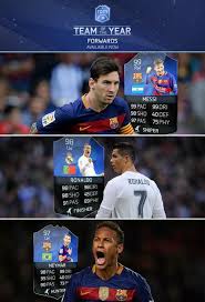 Fifa 16 Toty Team Of The Year Forwards Are Now In Packs Http Www Ultimateteam Co Uk 2016 01 11 Fifa 16 Toty Fut Toty Fifa 16 Fifa Soccer Fifa