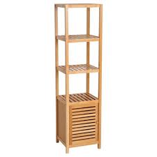 Colonne salle de bain au meilleur prix parmi le plus grand choix du web sur meubles.fr. Meuble Colonne Rangement Salle De Bain Bambou Design Naturel 36l X 33l X 140h Cm 2 Etageres 4 Niveaux Placard 36x33x140cm Marron Achat Vente Colonne Armoire Sdb Meuble