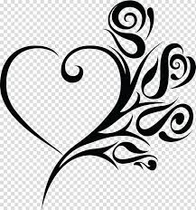 Black Heart And Flowers Stencil Wedding Heart Rose Tattoo Transparent Background Png Clipart Rose Outline Drawing Flower Wreath Illustration Rose Stencil