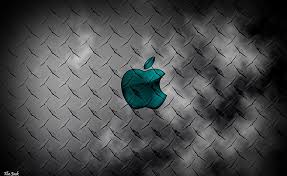 Official apple logo wallpaper hd hd 4k high definition. Glass Apple Metal Background Teal Apple Logo Wallpaper Computers Mac Hd Wallpaper Wallpaperbetter