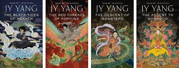 The black tides of heaven is one of a pair of unique, standalone introductions to jy yang's tensorate series, which kate elliott calls effortlessly fascinating. for more of the story you can read its twin novella the red threads of fortune, available now.mokoya and akeha, the twin children of the protector, were sold to the grand monastery as children. Jy Yang S Tensorate Series Is A Sweeping Experimental Blend Of Sci Fi And Fantasy The Verge