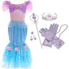 Faites briller les yeux de votre poupée en sélectionnant un. Deguisement Filles La Petite Sirene Robe Princesse Ariel Costume Les Enfants Deguisement De Sirene Queue De Poisson Soiree Longue Fe Cdiscount Jeux Jouets