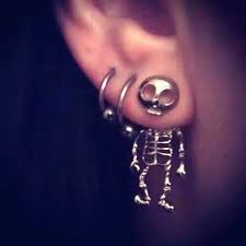 Why Aren T These In My Ears Right Now Skeleton Earrings Different Ear Piercings Skull Earrings
