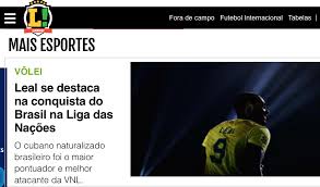 Na feminina, chega a ponteira gabi, enquanto no time masculino foram chamados os ponteiros leal e lucarelli. Lance Destaca Numeros De Yoandy Leal Na Selecao De Volei Bate Roda Noticias De Automobilismo
