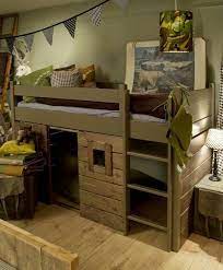 stoere hoogslaper army bedroom boys army room kids jungle room