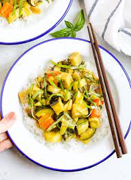 Quick Summer Vegetable Curry Eating Bird Food Recipe Vegetable Curry Jasmine Rice Recipes Healthy Summer Recipes