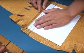 Image result for quy trình làm đồ da cá sấu