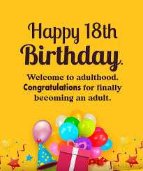 50 Beautiful Happy 18th Birthday Images Messages Birthday Wishes Letters