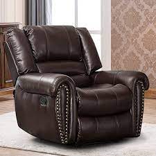 amazon com canmov leather recliner chair classic and traditional manual recliner chair with overs leather recliner chair manual recliner chair recliner chair