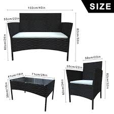 Get the best deal for black rattan patio & garden furniture sets from the largest online selection at ebay.com. 4 Seater Rattan Garden Furniture Set With 2 Rattan Chairs 1 Rattan Co Rattantree Uk