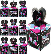 Amazon Com Tik Tok Birthday Party Decorations Tik Kok Candy Box For Birthday Party Supplies Tik Tok Theme Party Music Party Dress Up Gift Box Toys Games