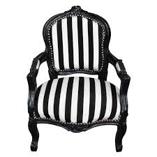 Maybe you would like to learn more about one of these? Baroque Armchair For Child Striped Black And White With Black Wood
