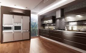 Download Wallpapers Modern Kitchen Design Modern Interior Brown Kitchen Brown Wardrobes Besthqwallpapers Com Modern Kitchen Design Modern Kitchen Kitchen Design