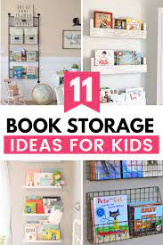11 Clever Book Storage Ideas For Kids Mommyhooding Toddler Room Organization Kids Storage Boy Toy Storage