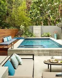 The classic rectangular pool lines make it an undeniably attractive garden pool design. 25 Simple Small Swimming Pool Ideas For Minimalist Home Recipegood Small Pool Design Swimming Pools Backyard Small Backyard Pools