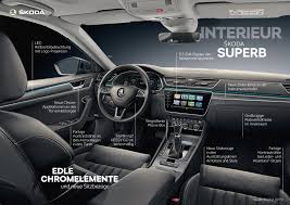 #skoda hat den #superb aufgefrischt. Innenraum Mehr Chrom Und Hochwertige Materialien Skoda Storyboard