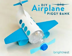 Eine leere cornflakes packung (oder einen anderen dünnen karton). Flugzeug Kinderbasteleien Kinder Basteln Einfach Bastelarbeiten