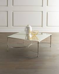 Bernhardt Orleans Silver Leaf Square Coffee Table Coffee Table Coffee Table Square Handcrafted Coffee Table