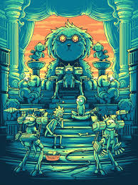 Dan Mumford Danmumforddraws Twitter Rick And Morty Poster Rick And Morty Characters Rick And Morty