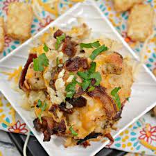 Add the chips, mix well. Chicken Bacon Ranch Tater Tot Casserole