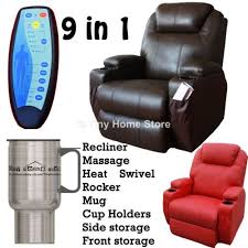Luxury Leather Cinema Recliner Chair W Massage Rocker Swivel Nursing Gaming Ebay Round Wicker Chair Kids Recliner Chair Chair