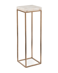 John-Richard Square Pedestal Marble Plant Stand & Reviews