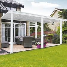 Alu Terrassenuberdachung 618x 303 Cm Weiss Gartenhaus King De Terrassendach Uberdachung Terrasse Terrassenuberdachung