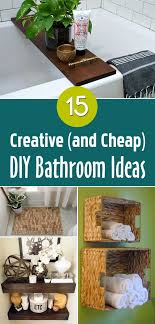 15 Easy Cheap Bathroom Decor Ideas Cheap Diy Diy Bathroom Diy Bathroom Design